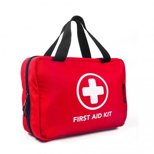 First Aid Kit Pro 26x18x8 cm Με Μαύρο Φερμουάρ Τσαντακι Α' Βοηθειών, 1 τεμάχιο